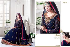 Picture of GEORGETTE WITH EMBROIDERY WORK FLOOR LENGTH ANARKALI SALWAR SUIT  ayesha 017
