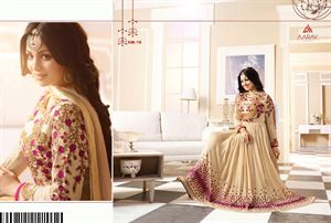 Picture of un-stitched  georgette with embroidery anarkali salwar kameez