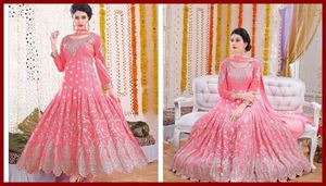 Picture of un-stitched  georgette with embroidery anarkali salwar kameez