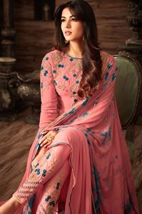 Picture of un-stitched  georgette with embroidery salwar kameez maisha-4808