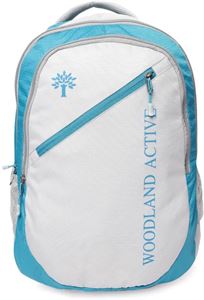 Picture of Woodland Backpack 124A99 White Blue