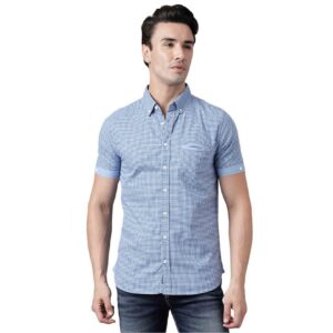 WOODLAND MHCS 70 HALF SLEEVE LBLUE SHIRT