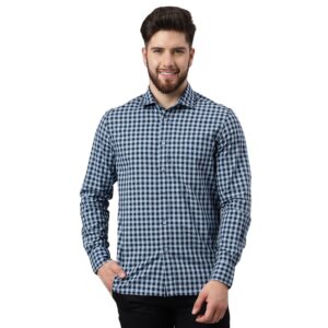 WOODLAND MFCS 117A FULL SLEEVE BLUE/NAVY SHIRT