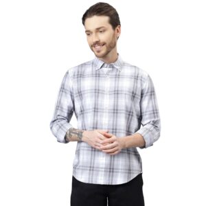 WOODLAND MFCS 125 FULL SLEEVE GREY MULTI CHECK SHIRT