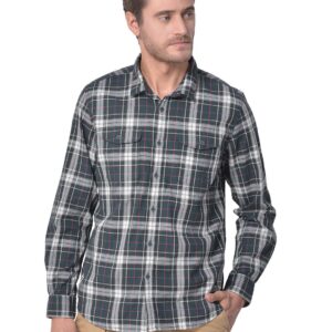 WOODLAND MFCS 103A DGREEN MULTI CHECK FULLSLEEVE SHIRT