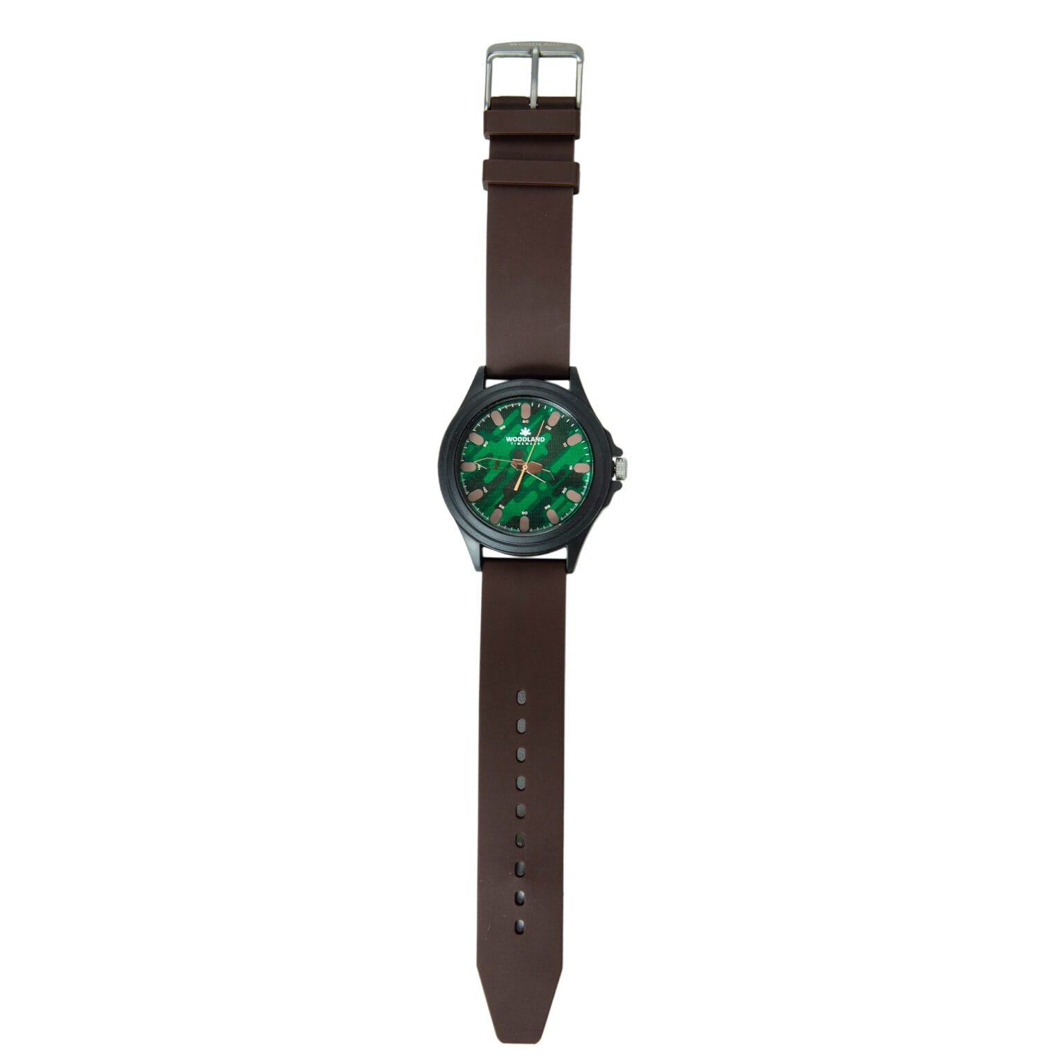 WOODLAND WW 501203 WATER RESISTANT BLACK GREEN WATCH