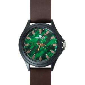 WOODLAND WW 501203 WATER RESISTANT BLACK GREEN WATCH