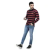WOODLANDIWPTS 001FS RED NAVY FULLSLEEVE POLO