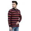 WOODLANDIWPTS 001FS RED NAVY FULLSLEEVE POLO
