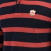 WOODLANDIWPTS 001FS RED NAVY FULLSLEEVE POLO