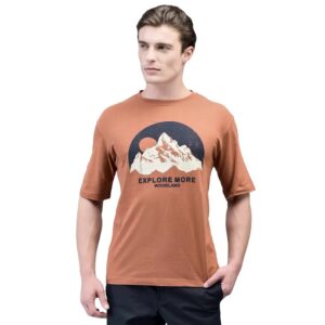 WOODLAND  Rust crew-neck t-shirt