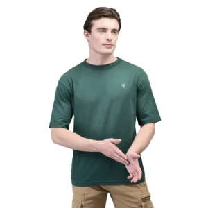 WOODLAND  Green Crew Neck T-shirt